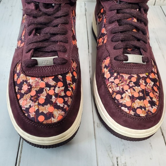 Nike Air Force 1 High Liberty Women's Size 7 Deep Burgundy Nike Samples - Picture 7 of 12